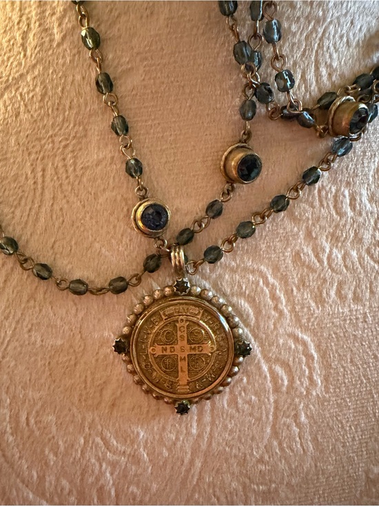 Virgins Saints & Angels Jewelry - VSA Virgins Saints & Angels San Benito Necklace + Mexican Sacred Heart Tin Box
